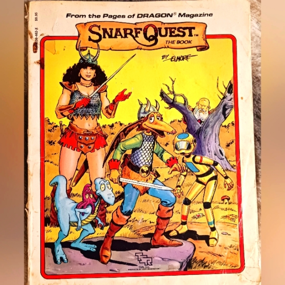 1987 Comic Book the  Novel "Snarf Quest" The book by Elmore.Good used condition.